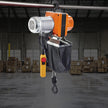 VEVOR Electric Chain Hoist, 2200 lbs/1 ton Capacity, 10 ft Lifting Height, 10 ft/min Speed, 120V, Single Phase Overhead Crane with G100 Chain, 10 ft Wired Remote Control for Garage, Shop, Hotel, Home