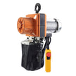 VEVOR Electric Chain Hoist, 2200 lbs/1 ton Capacity, 10 ft Lifting Height, 10 ft/min Speed, 120V, Single Phase Overhead Crane with G100 Chain, 10 ft Wired Remote Control for Garage, Shop, Hotel, Home