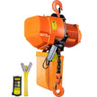 VEVOR Electric Chain Hoist, 4400 lbs/2 ton Capacity, 20 ft Lifting Height, 26 ft/min Speed, 220V, Three Phase Overhead Crane with G100 Chain, Wireless Remote Control for Garage, Shop, Hotel, and Home