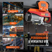 VEVOR Electric Hoist Manual Trolley, 2200 lbs/1 Ton Capacity for PA200 PA250 PA300 PA400 PA500, Push Beam Trolley with Dual Wheels, 2.68