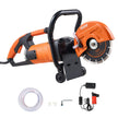 VEVOR Electric Concrete Saw, 7 in Circular Saw Cutter, 2000 W High Power with Max. 2.5 in Cutting Depth, Wet/Dry Disk Saw Cutter Includes Water Line, Pump and Blade, for Stone, Brick