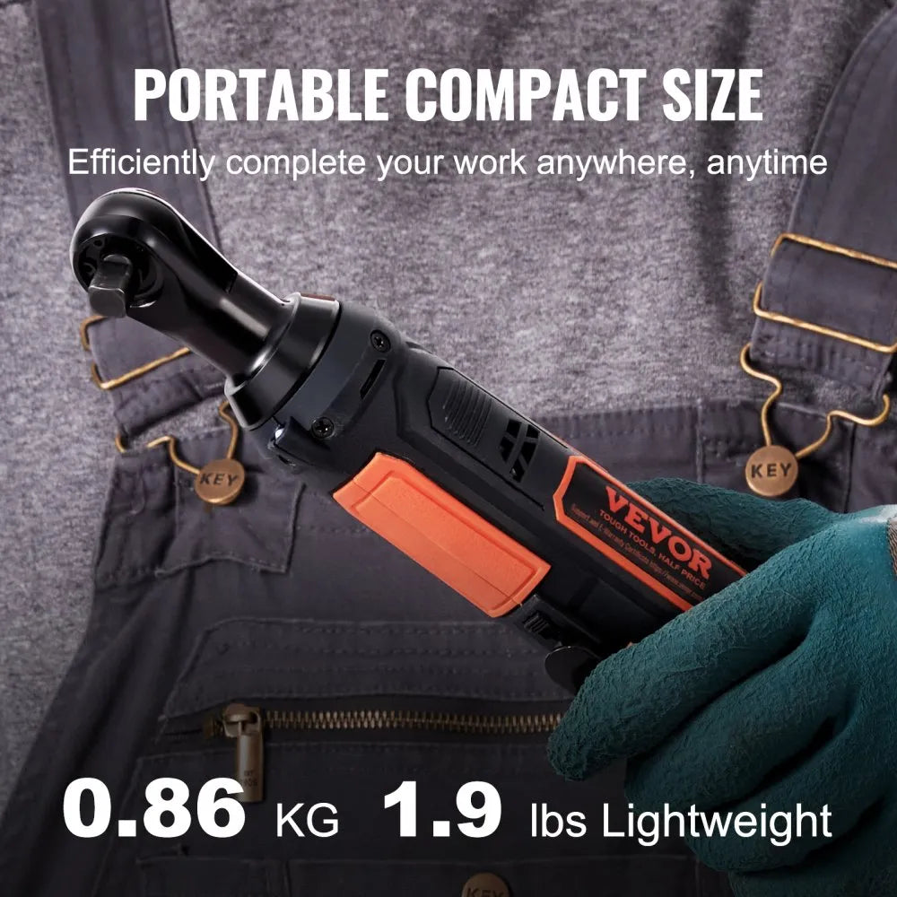 VEVOR Cordless Electric Ratchet Wrench, 3/8