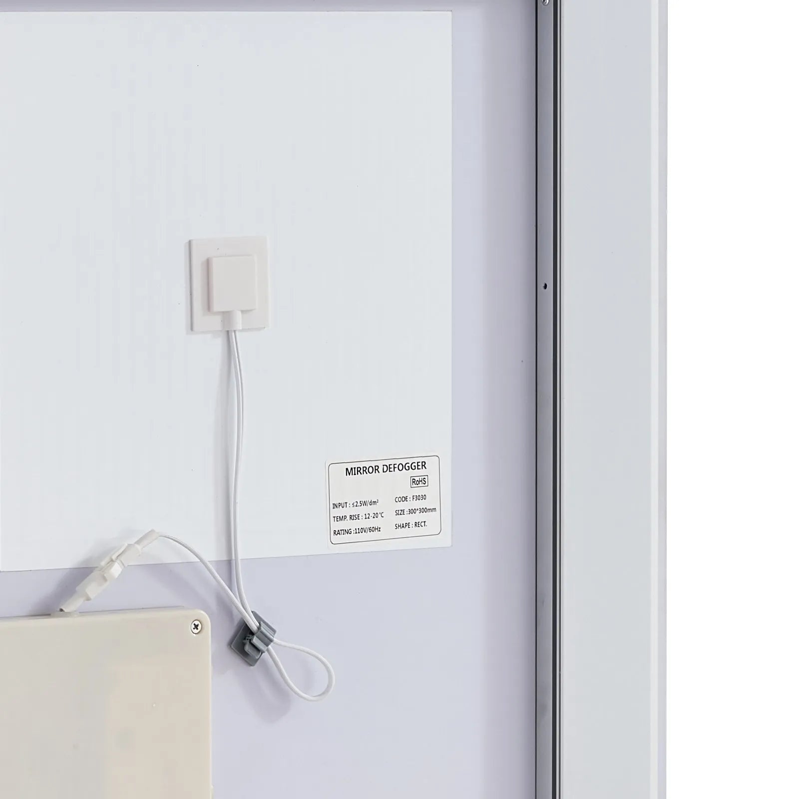 VEVOR LED Bathroom Mirror 3 Colors Anti-fog Wall Mounted Vanity Mirror 24