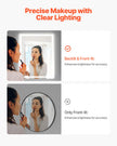 VEVOR LED Bathroom Mirror 3 Colors Anti-fog Wall Mounted Vanity Mirror 28