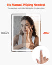 VEVOR LED Bathroom Mirror 3 Colors Anti-fog Wall Mounted Vanity Mirror 28