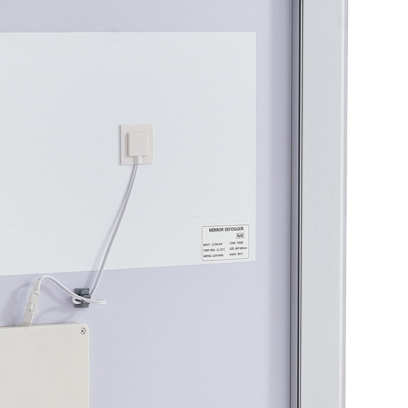 VEVOR LED Bathroom Mirror 3 Colors Anti-fog Wall Mounted Vanity Mirror 28