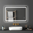 VEVOR LED Bathroom Mirror 3 Colors Anti-fog Wall Mounted Vanity Mirror 32