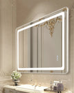 VEVOR LED Bathroom Mirror 3 Colors Anti-fog Wall Mounted Vanity Mirror 32