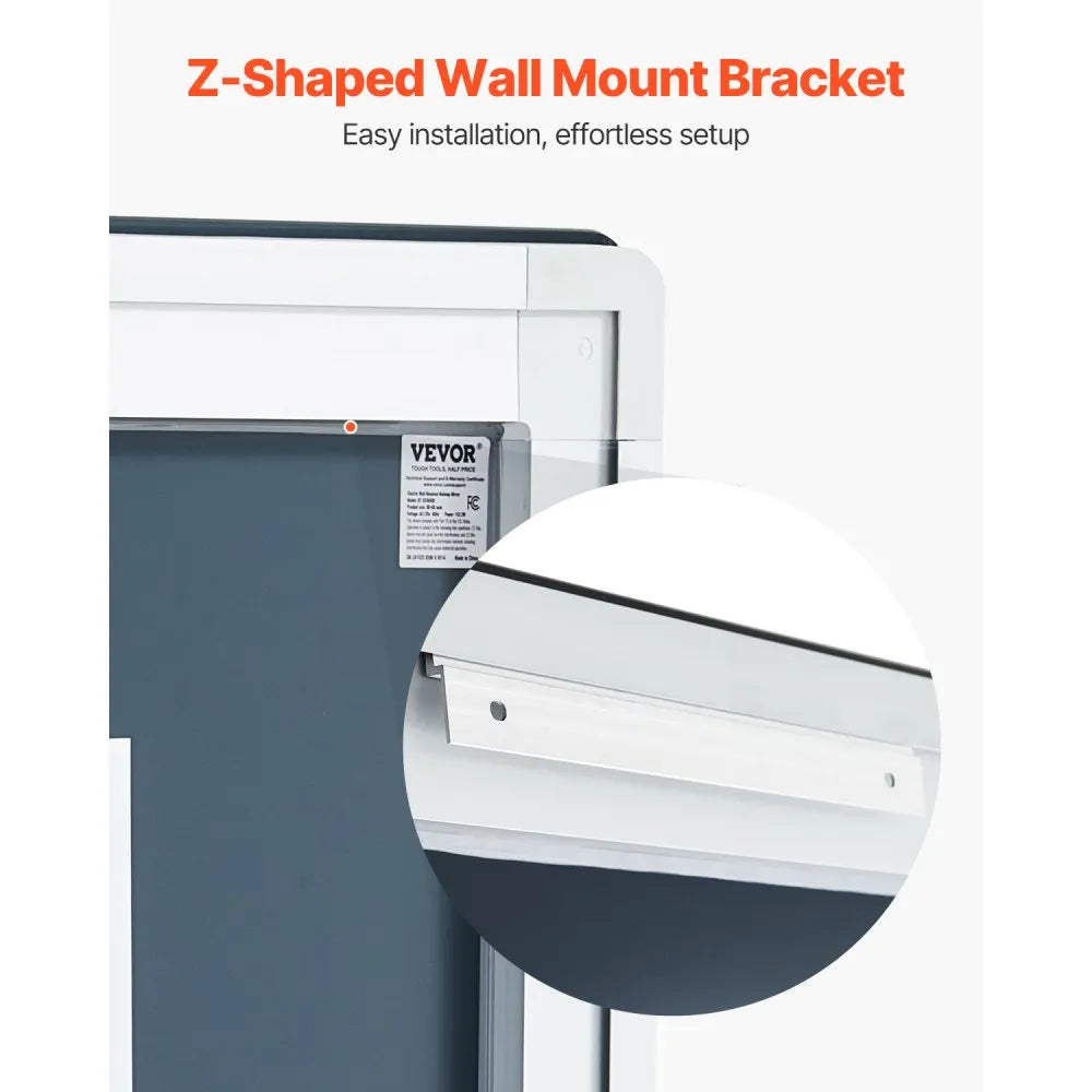 VEVOR LED Bathroom Mirror 3 Colors Anti-fog Wall Mounted Vanity Mirror 36