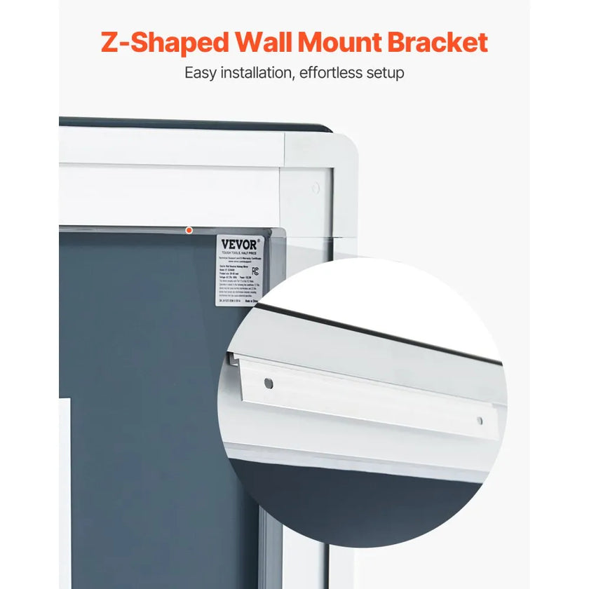 VEVOR LED Bathroom Mirror 3 Colors Anti-fog Wall Mounted Vanity Mirror 36