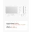 VEVOR LED Bathroom Mirror 3 Colors Anti-fog Wall Mounted Vanity Mirror 36
