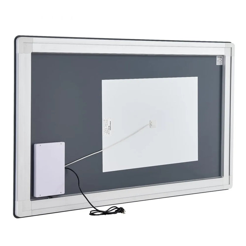 VEVOR LED Bathroom Mirror 3 Colors Anti-fog Wall Mounted Vanity Mirror 36