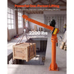 Electric Truck Crane 2200 lbs | Pickup Truck Bed Crane with Electric Hoist | 360° Rotating Telescopic Boom