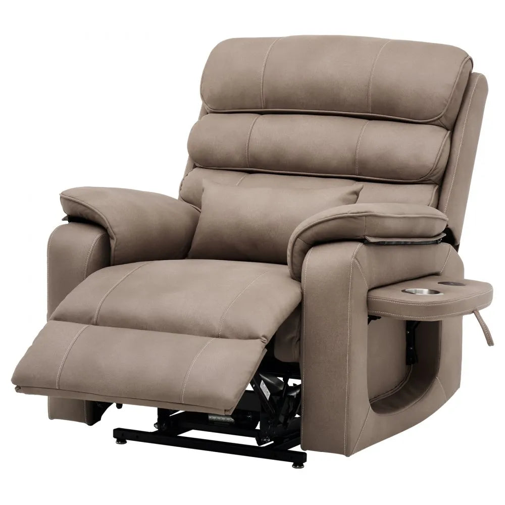 VEVOR Power Lift Recliner Chair with Heat Massage Electric Recliner Light Brown