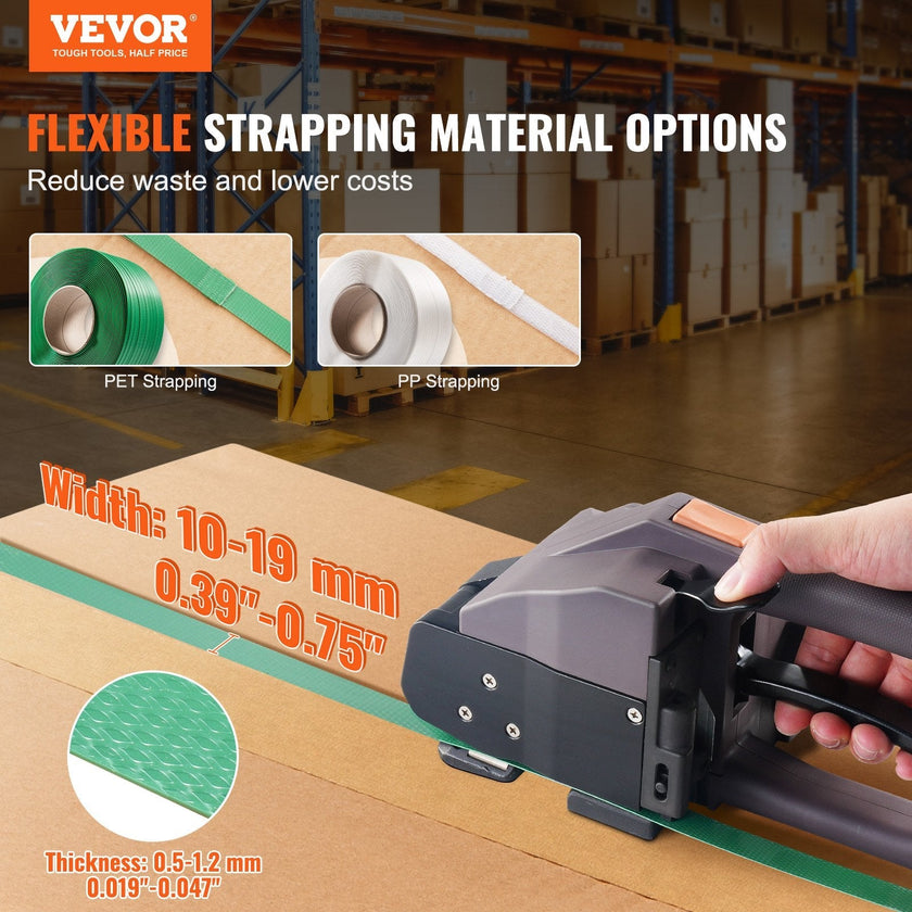 VEVOR Automatic Electric Strapping Machine Tool for PP/PET 0.39