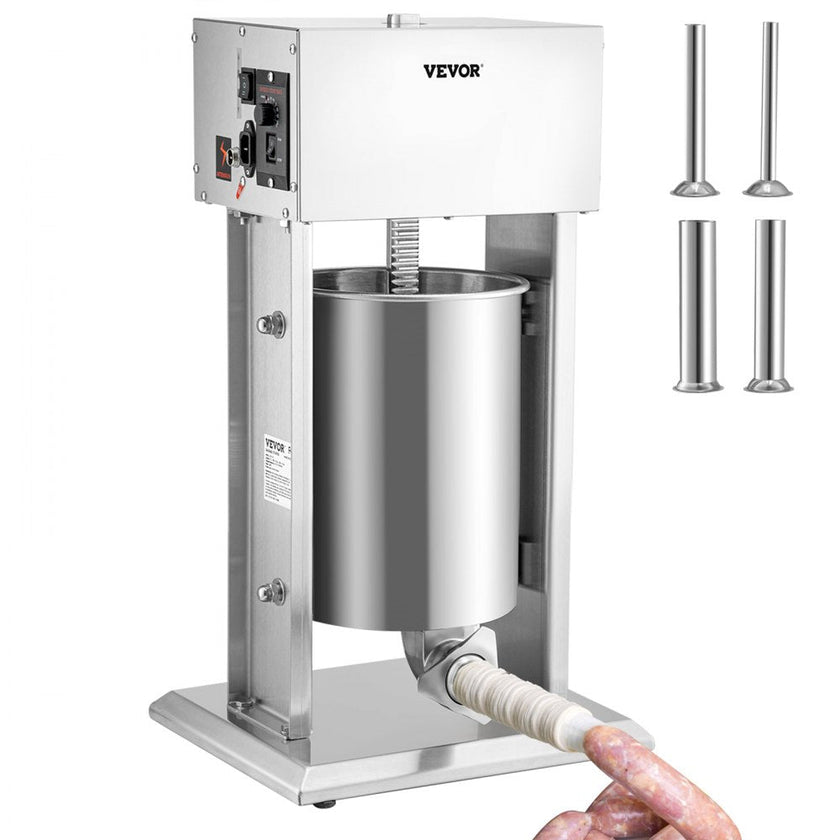 VEVOR Electric Sausage Stuffer 10L Variable Speed Sausage Maker Stainless Steel