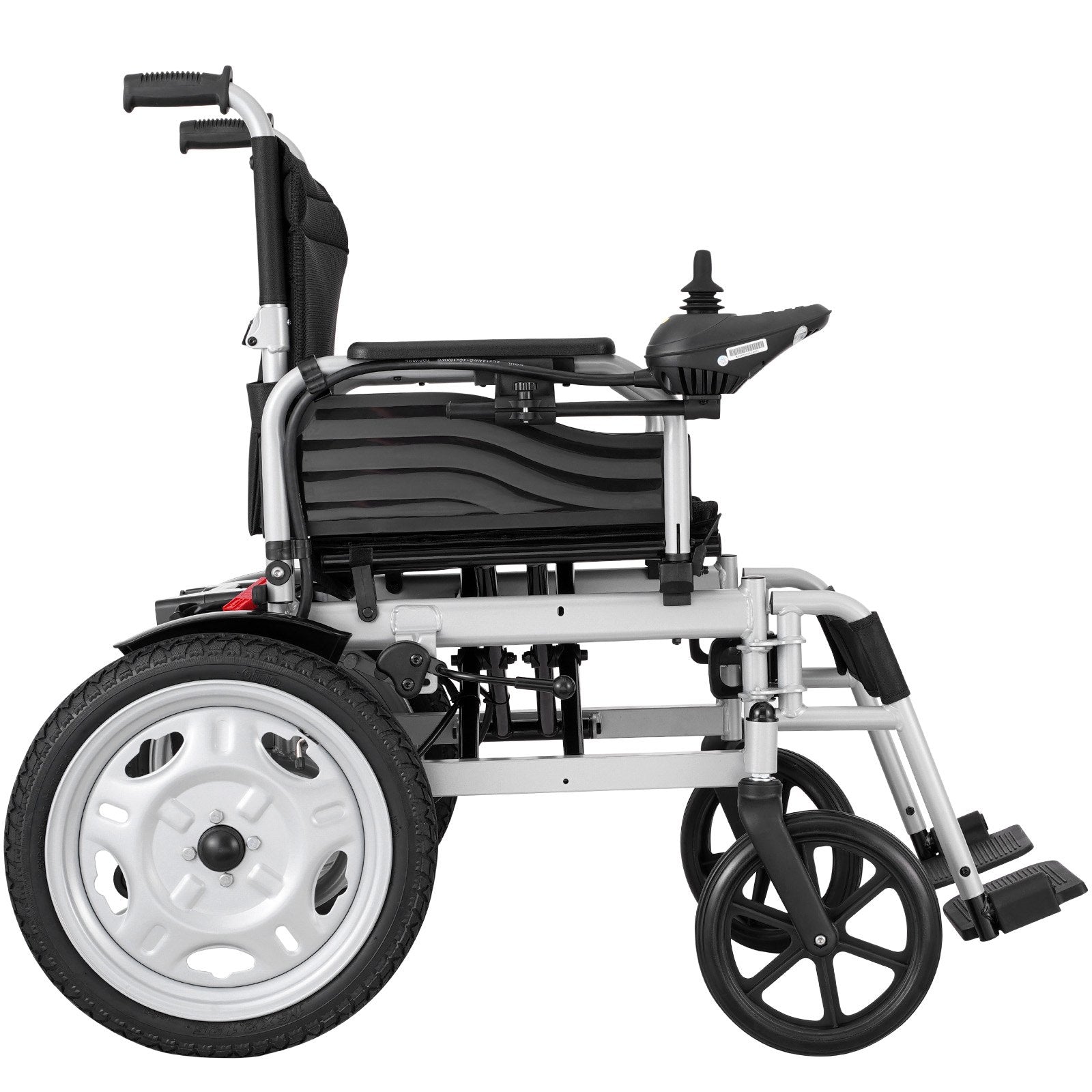 VEVOR Electric Wheelchair for Adults Seniors, 265 lbs Weight Capacity, 17.5in Width Lightweight Foldable Motorized Power Wheelchairs, UP to 12.5Miles Range All Terrain Power Chair, Adjustable Backrest