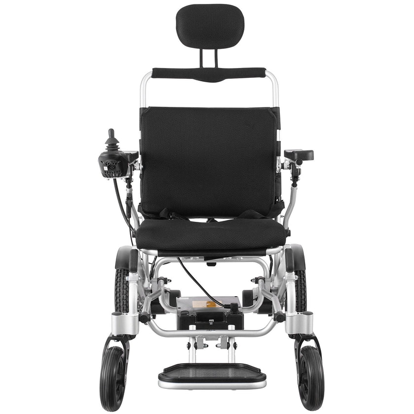 VEVOR Electric Wheelchair for Adults Seniors, 300 lbs Weight Capacity, 20 in Width Lightweight Foldable Motorized Power Wheelchairs, Long Range All Terrain Aluminum Alloy Chair, Adjustable Backrest