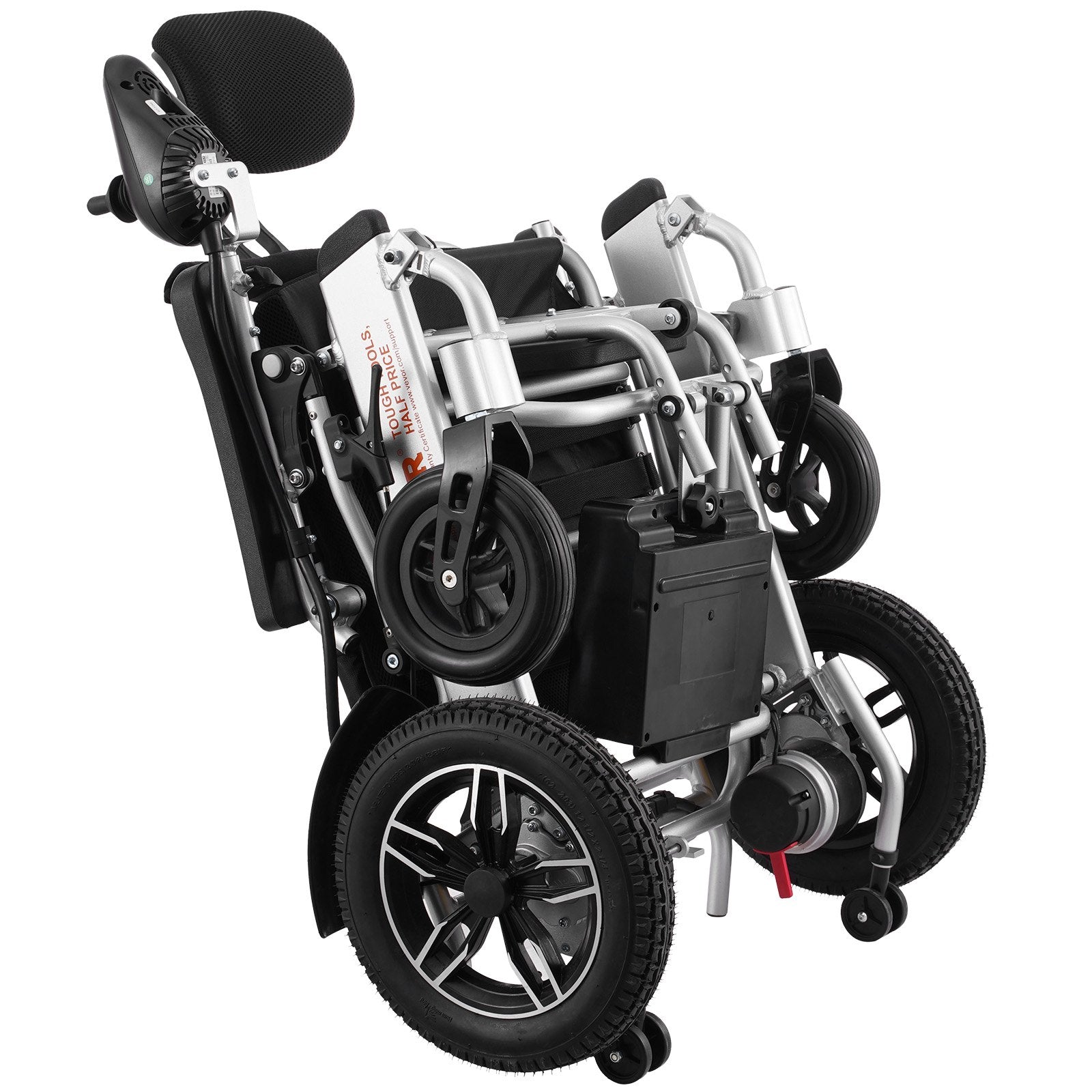 VEVOR Electric Wheelchair for Adults Seniors, 300 lbs Weight Capacity, 20 in Width Lightweight Foldable Motorized Power Wheelchairs, Long Range All Terrain Aluminum Alloy Chair, Adjustable Backrest