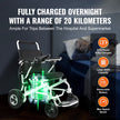 VEVOR Electric Wheelchair for Adults Seniors, 300 lbs Weight Capacity, 20 in Width Lightweight Foldable Motorized Power Wheelchairs, Long Range All Terrain Aluminum Alloy Chair