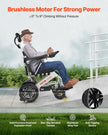 VEVOR Electric Wheelchair 300lbs Adjustable Backrest Foldable 13 Mile