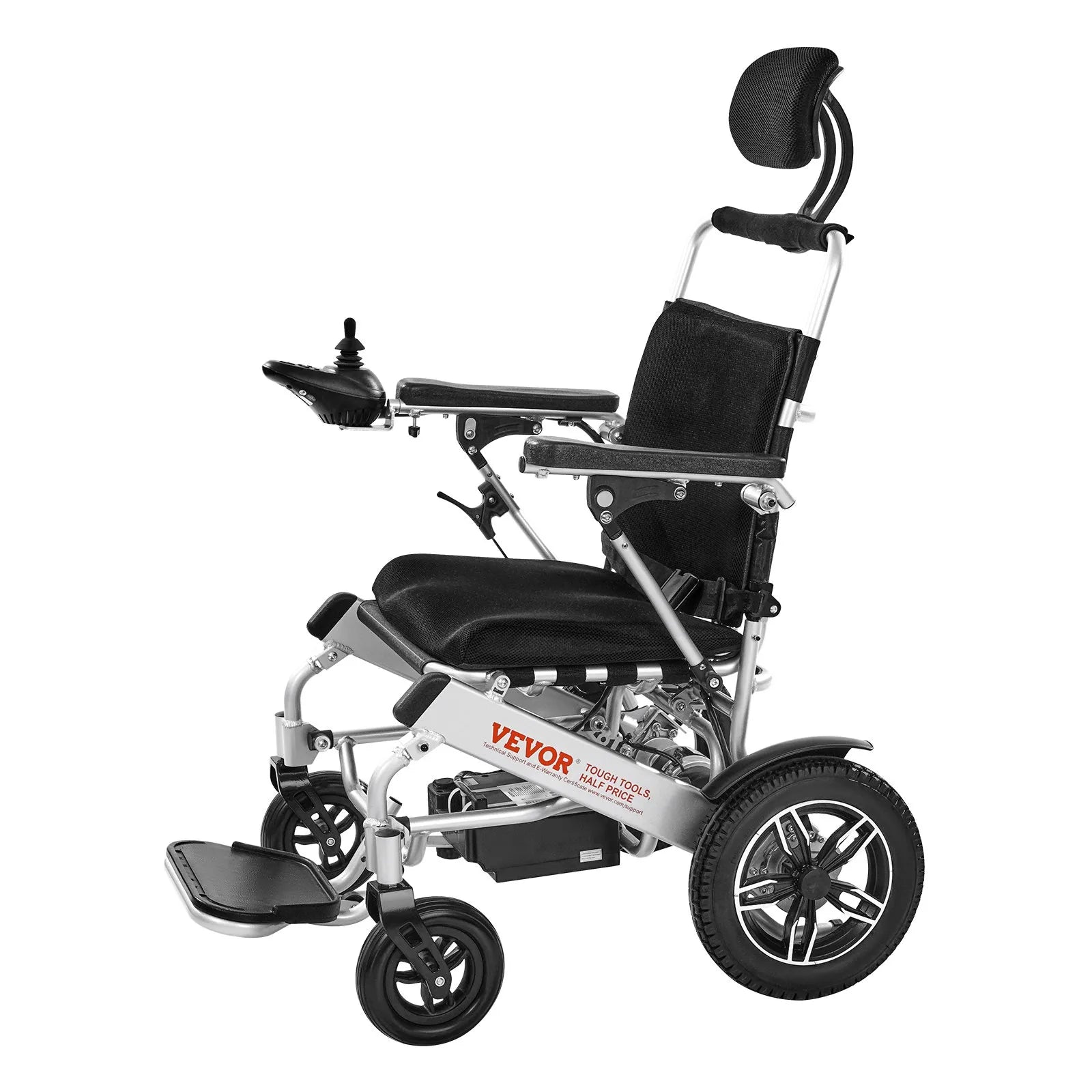 VEVOR Electric Wheelchair 300lbs Adjustable Backrest Foldable 13 Mile