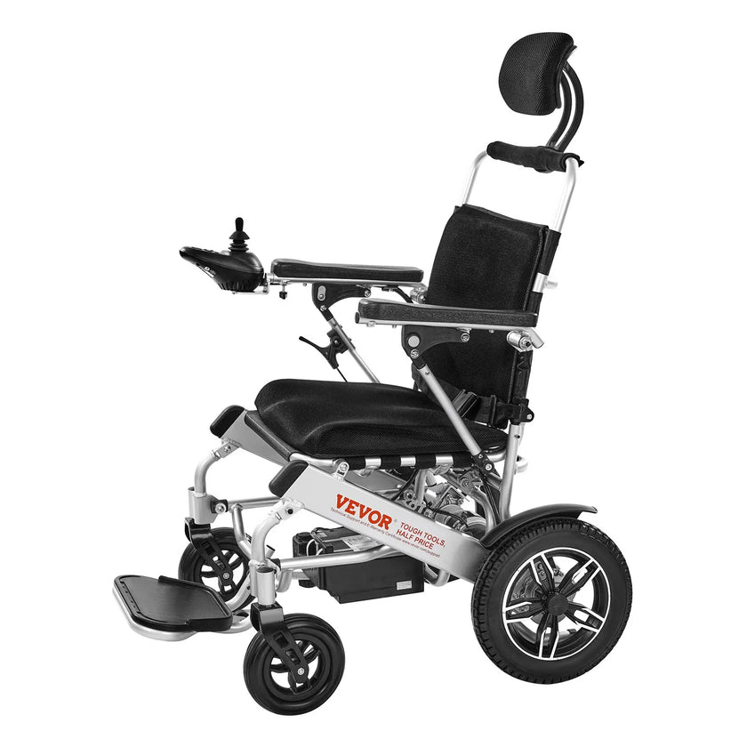 VEVOR Electric Wheelchair 300lbs Adjustable Backrest Foldable 13 Mile