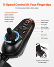 VEVOR Electric Wheelchair 300lbs Capacity Adjustable Backrest Foldable 13 Mile