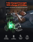VEVOR Electric Wheelchair 300lbs Capacity Adjustable Backrest Foldable 13 Mile