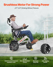 VEVOR Electric Wheelchair 300lbs Capacity Adjustable Backrest Foldable 13 Mile