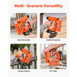 VEVOR Cordless Brad Nailer, 2-in-1 Nail Gun Staple Gun, 18 Gauge 5/8 inch, Includes 1000 Pcs Staples and 1000 Pcs Nails, with Battery and Charger, Non-Slip Rubber Grip, for Woodworking DIY Projects
