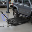 VEVOR Low Profile Oil Drain Pan, 17 Gallon Oil Drain Pan with Pump, Oil Change Pan with 180W Electric Pump, 8.2ft Hose & Folding Handle, Rolling Oil Drain Cart for Trucks, Buses, RVs