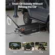 VEVOR Low Profile Oil Drain Pan, 20 Gallon Oil Drain Pan with Pump, Oil Change Pan with 180W Electric Pump, 8.2ft Hose & Folding Handle, Rolling Oil Drain Cart for Trucks, Buses, RVs