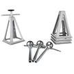 VEVOR RV Stabilizer Jacks, 4 Pack Aluminum RV Leveling Jacks, RV Stack Jacks for RV Travel Trailer Camper, Single Screw Jack Support up to 6000 Lbs, Adjustable from 11 inch to 17 inch