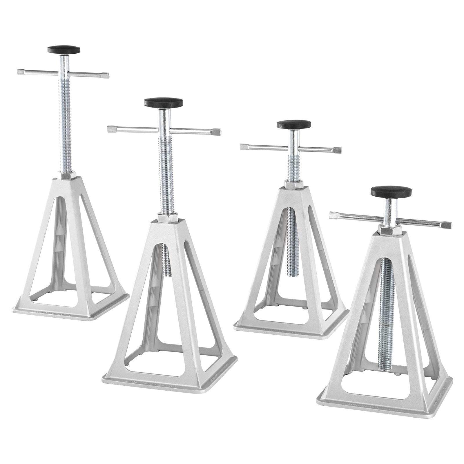 VEVOR RV Stabilizer Jacks, 4 Pack Aluminum RV Leveling Jacks, RV Stack Jacks for RV Travel Trailer Camper, Single Screw Jack Support up to 6000 Lbs, Adjustable from 11 inch to 17 inch