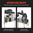 VEVOR Electric Bud Trimmer, 18'' Electric Leaf Trimmer Machine with 60W Adjustable Speed, Tillable Trimmer with Stainless-Steel Blades, Bud Leaf Trimmer Mesh Bag & Hand Pruner Included for Leaves, Bud