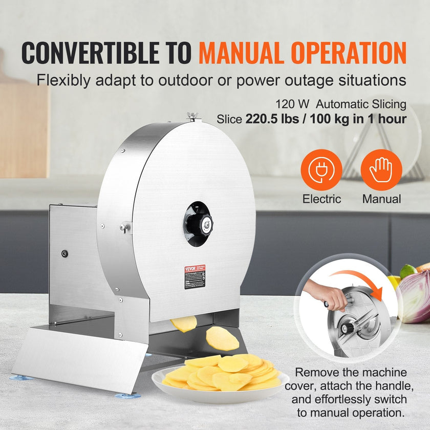 VEVOR Electric Vegetable Slicer, 0-0.5