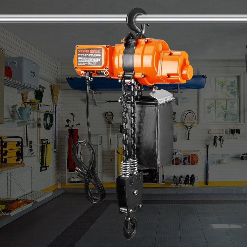 VEVOR Electric Chain Hoist Single Phase Crane Hoist 2200 lbs Load 20 ft Lifting