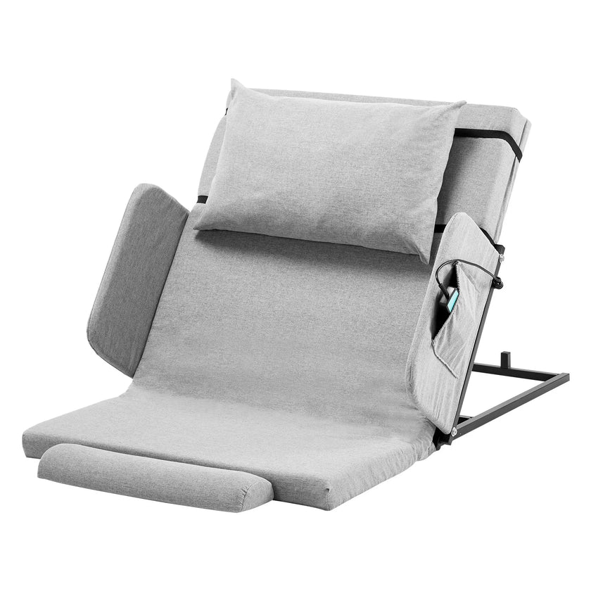 VEVOR Electric Lifting Backrest 300 lbs 4-68° Adjustable with Guardrail & Pouch
