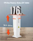 VEVOR 176 lbs Adjustable Electric Lifting Column System 14.2-31.1 in Height Range