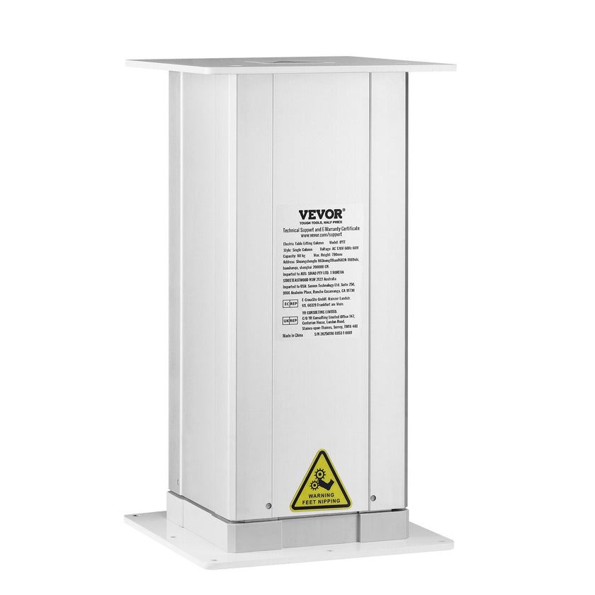 VEVOR 176 lbs Adjustable Electric Lifting Column System 14.2-31.1 in Height Range
