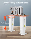 VEVOR 260 lbs Adjustable Electric Lifting Column System 14.2-31.1 in Height Range