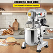 VEVOR Commercial Stand Mixer, 15Qt Stainless Steel Bowl, 500W Heavy Duty Electric Food Mixer with 3 Speeds Adjustable 113/184/341 RPM, Dough Hook Whisk Beater Included, Perfect for Bakery Pizzeria