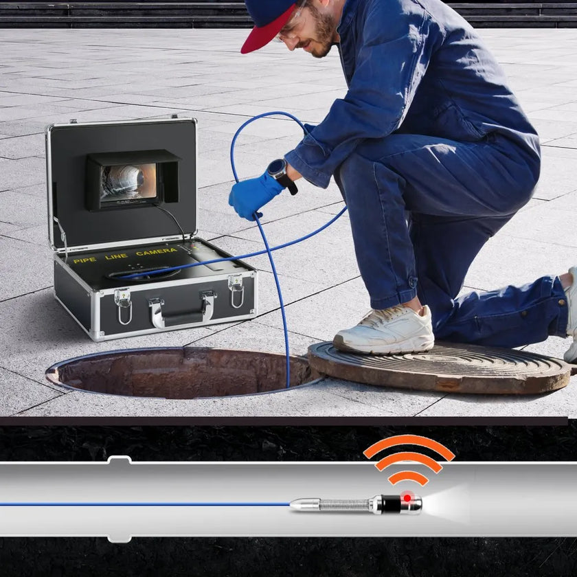 VEVOR Sewer Camera with 512Hz Locator,100 ft/30 m, 7