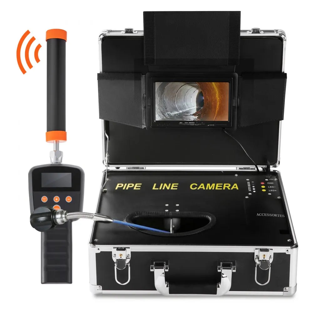 VEVOR Sewer Camera with 512Hz Locator,100 ft/30 m, 7