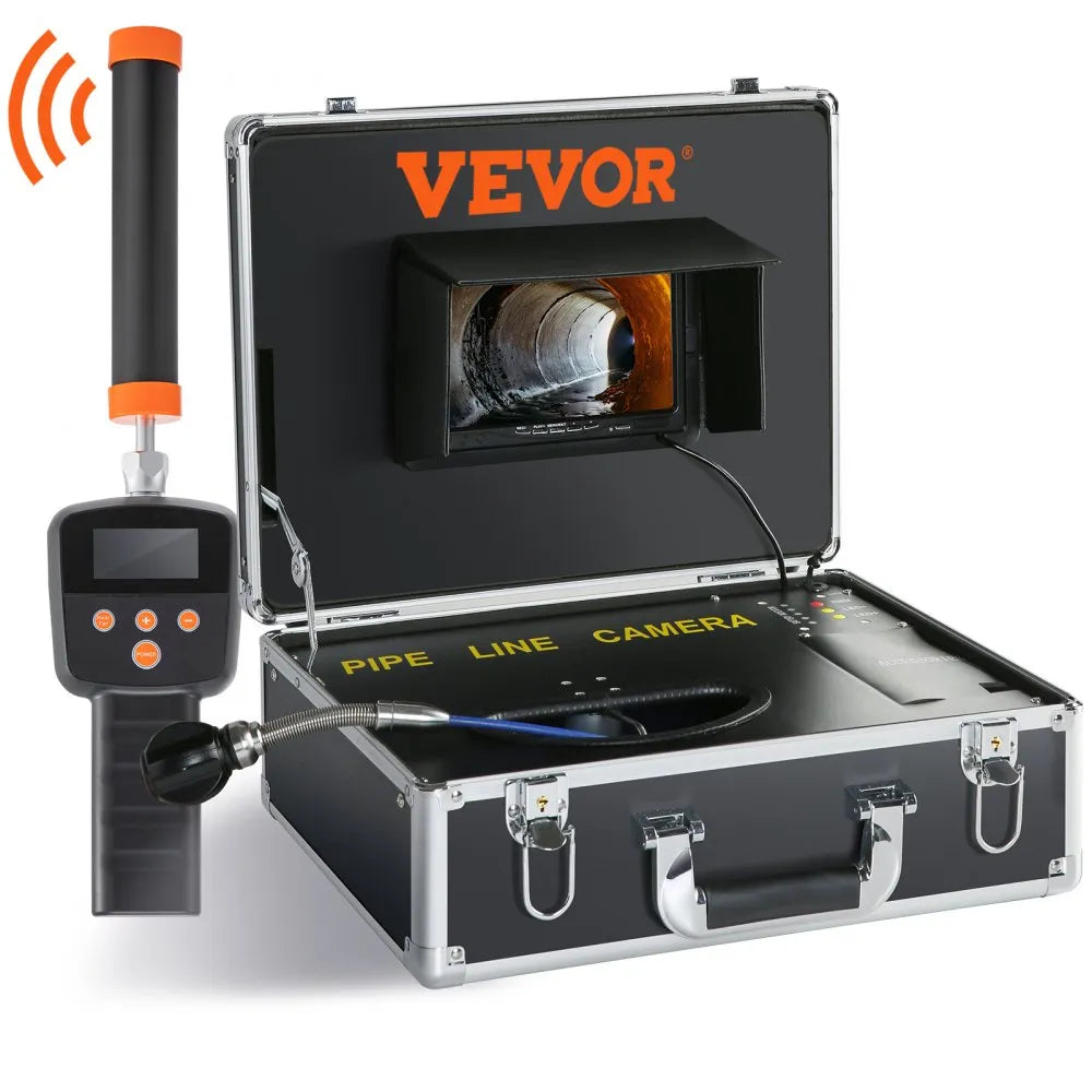 VEVOR Sewer Camera with 512Hz Locator,100 ft/30 m, 7