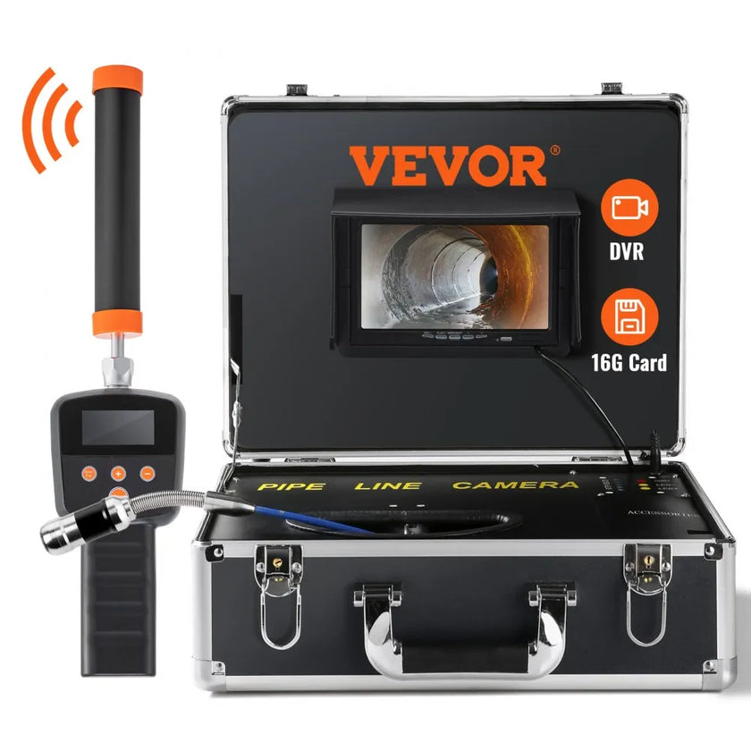 VEVOR Sewer Camera with 512Hz Locator,100 ft/30 m, 7