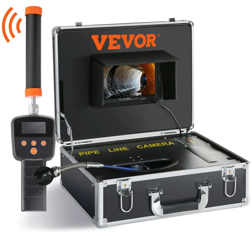 VEVOR Sewer Camera with 512Hz Locator, 131 ft/40 m, 7