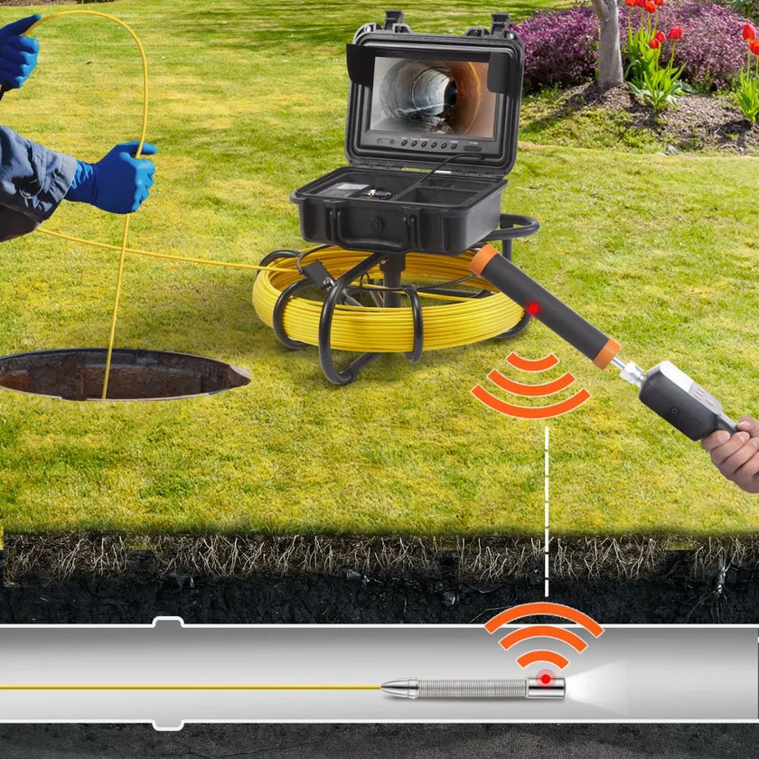 VEVOR Sewer Camera with 512Hz Locator, 9