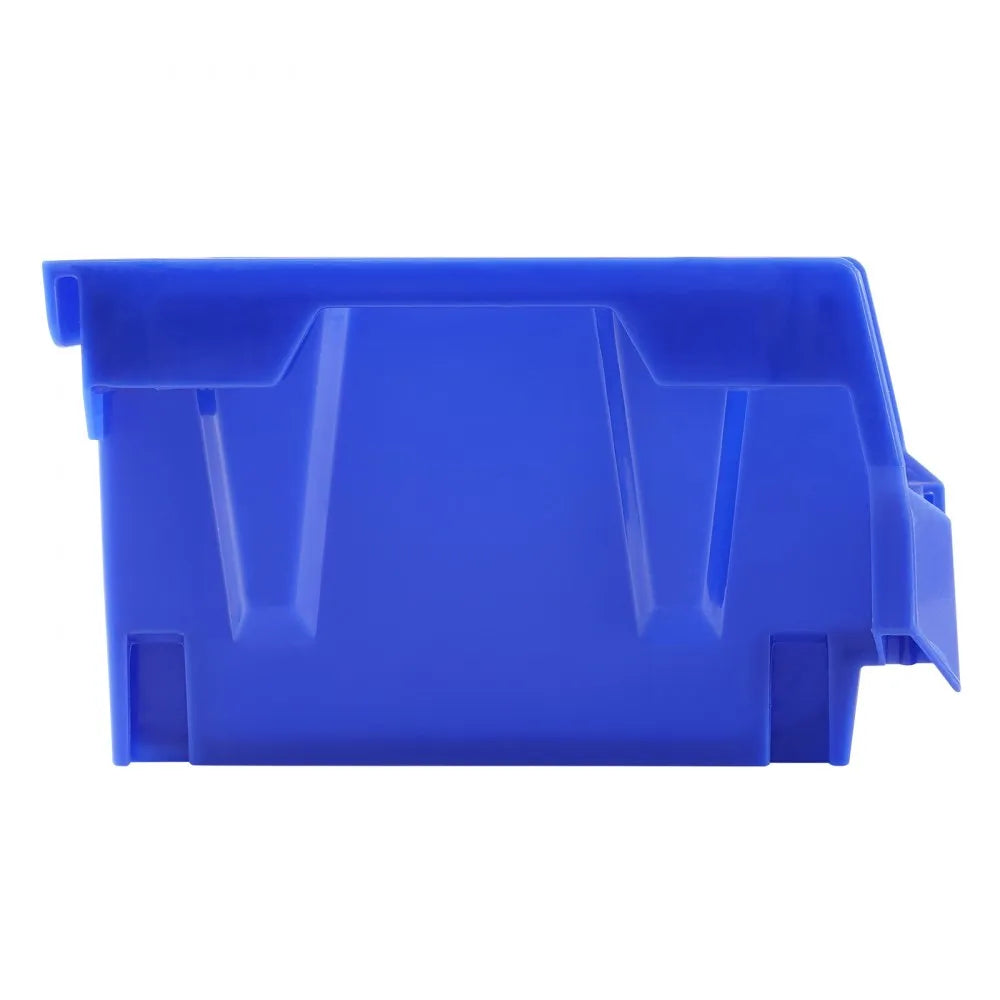 VEVOR Plastic Storage Bin, (5-Inch x 4-Inch x 3-Inch), Hanging Stackable Storage Organizer Bin, Blue/Red, 24-Pack, Heavy Duty Stacking Containers for Closet, Kitchen, Office, or Pantry Organization